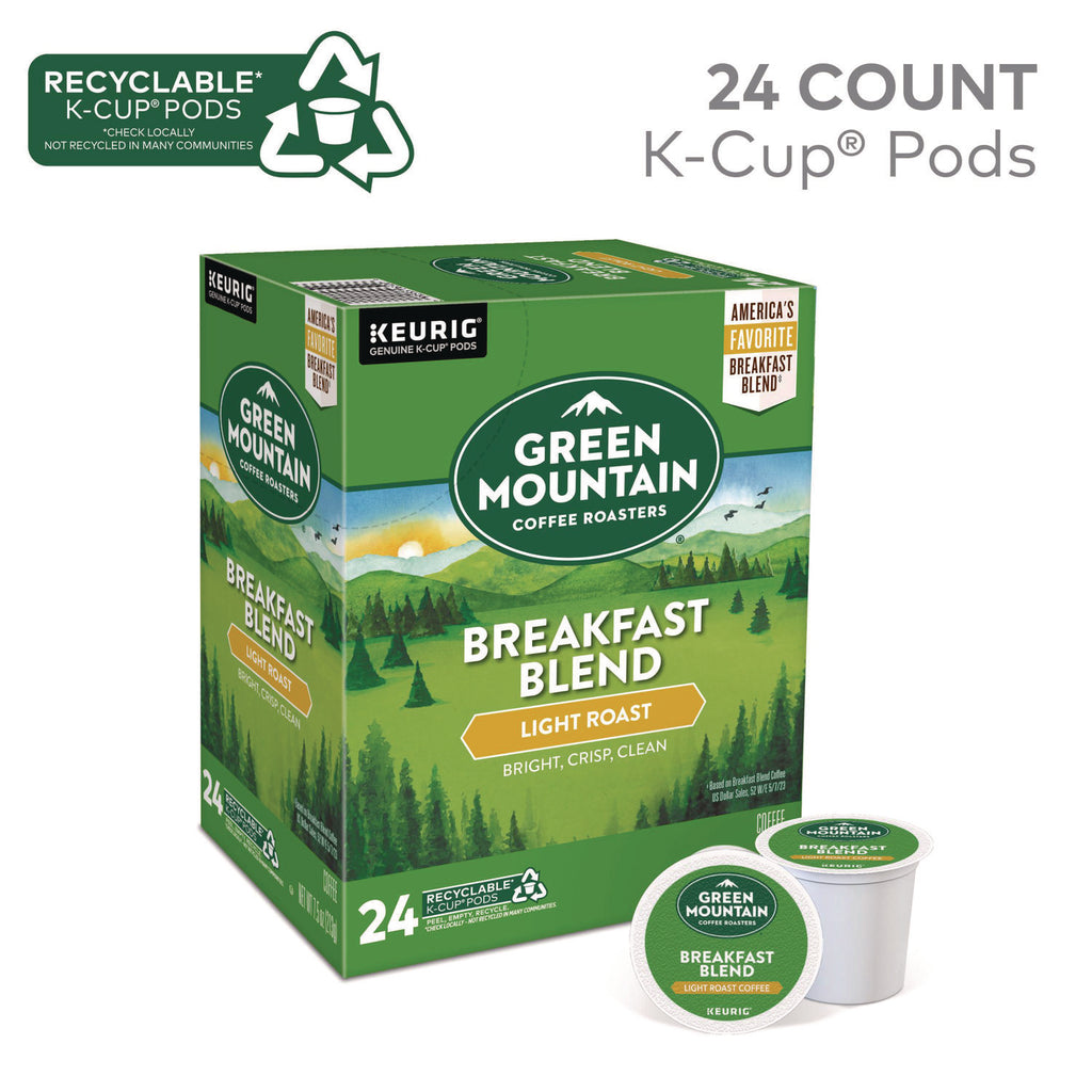 Breakfast Blend Coffee K-Cup Pods, 96/Carton