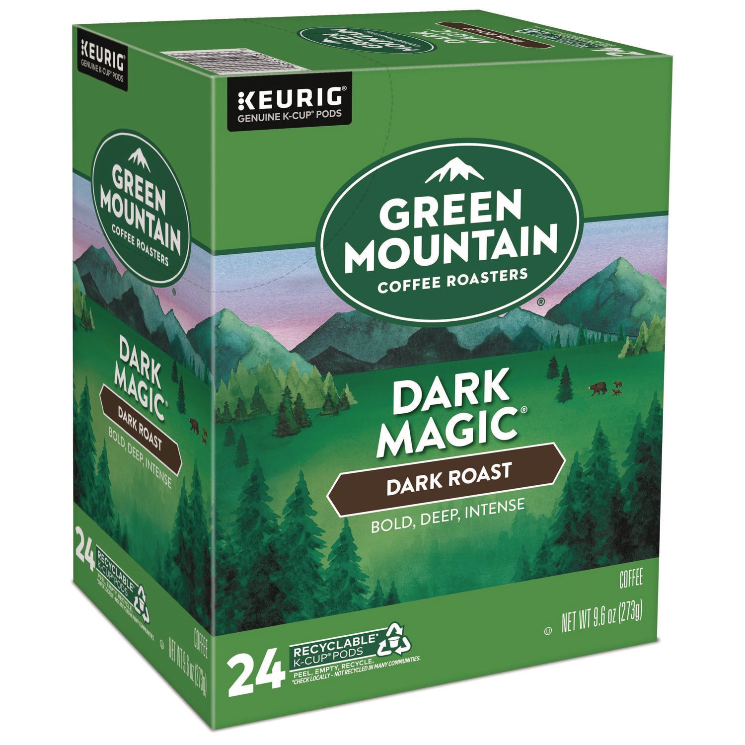 Dark Magic Extra Bold Coffee K-Cup Pods, 96/Carton