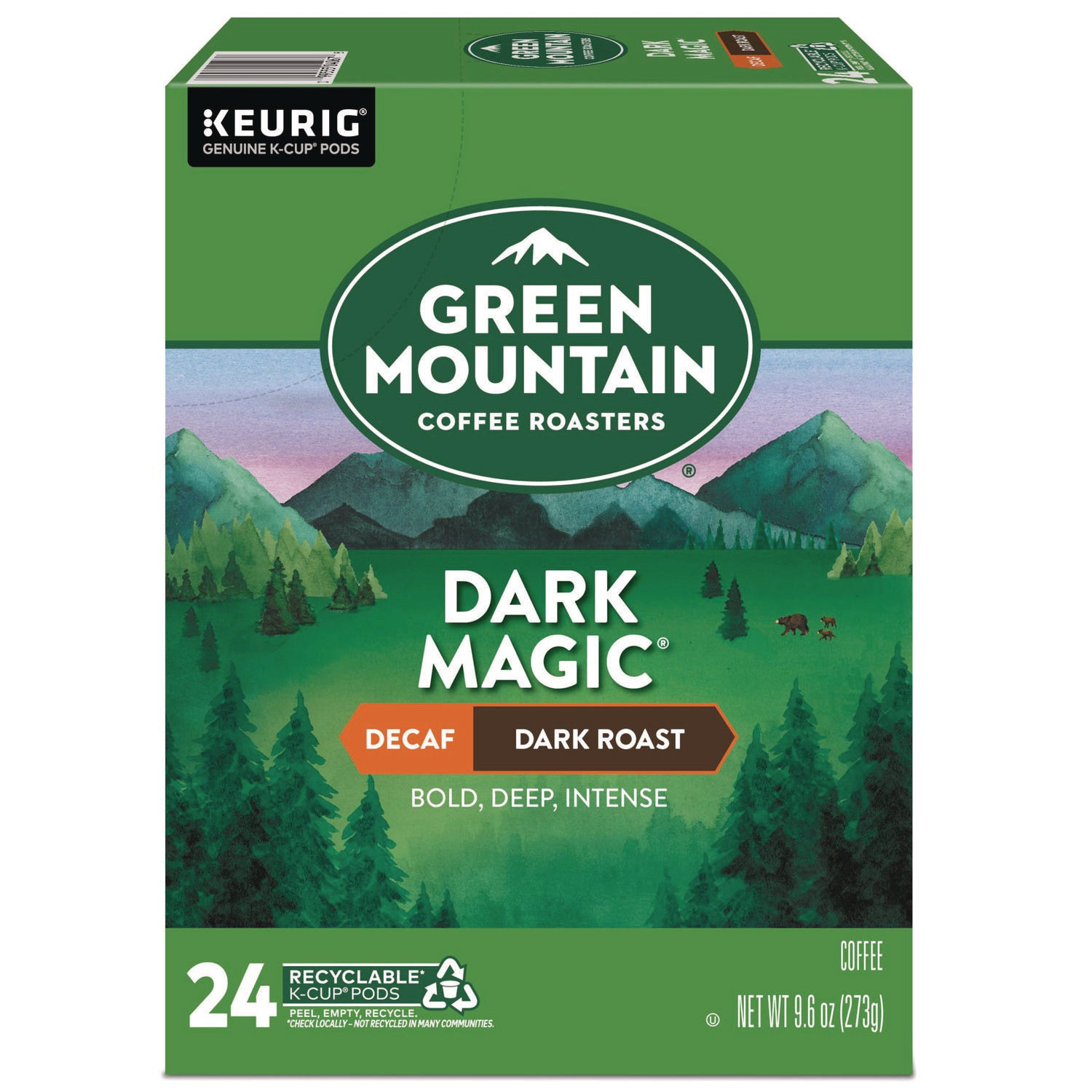 Dark Magic Decaf Extra Bold Coffee K-Cups, 24/Box