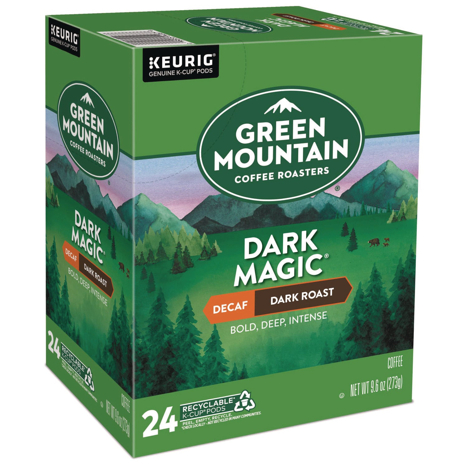 Dark Magic Decaf Extra Bold Coffee K-Cups, 24/Box