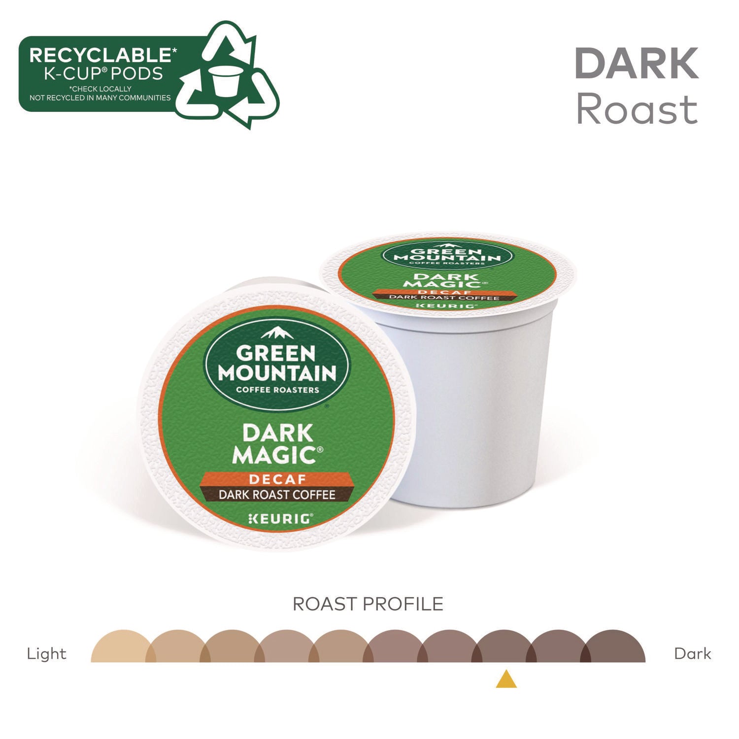 Dark Magic Decaf Extra Bold Coffee K-Cups, 96/Carton