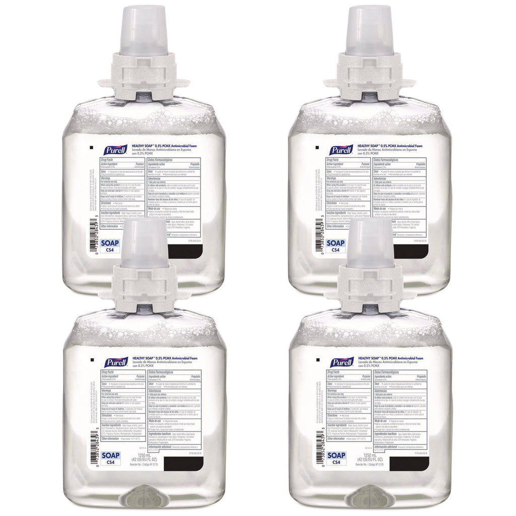 Healthcare HEALTHY SOAP 0.5% PCMX Antimicrobial Foam, For CS4 Dispensers, Fragrance-Free, 1,250 mL, 4/Carton