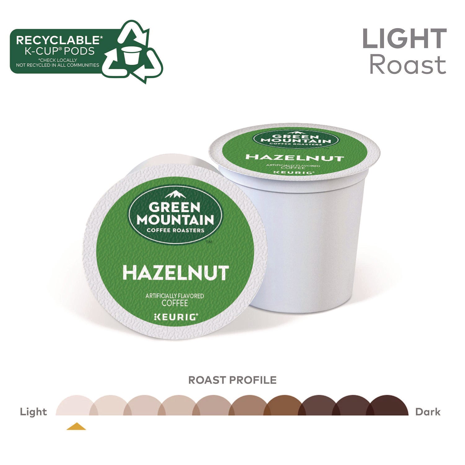 Hazelnut Coffee K-Cups, 96/Carton