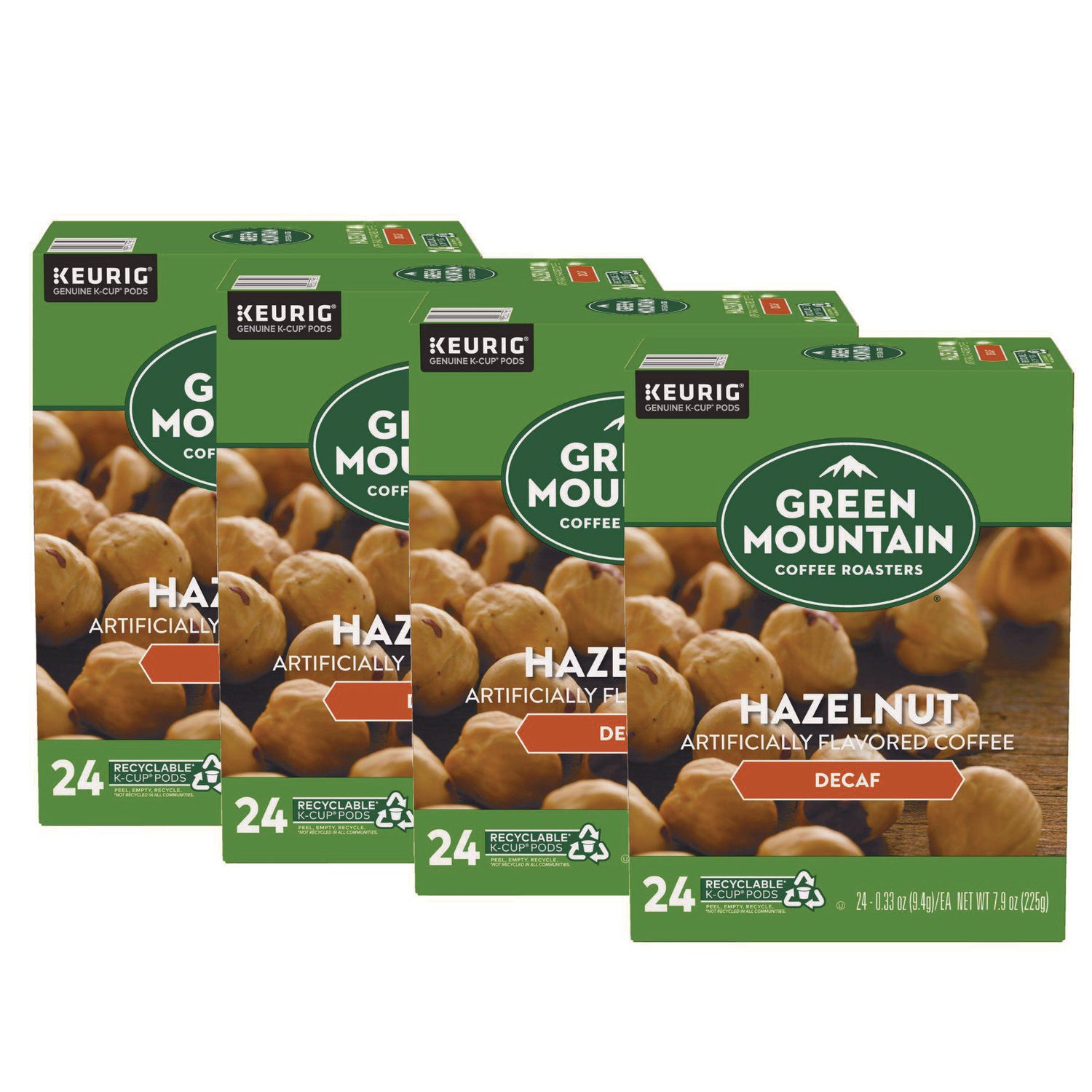 Hazelnut Decaf Coffee K-Cups, 96/Carton