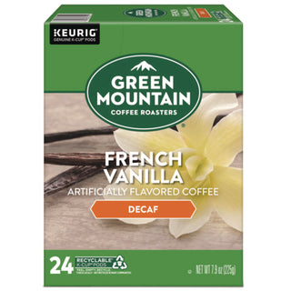 French Vanilla Decaf Coffee K-Cups, 24/Box