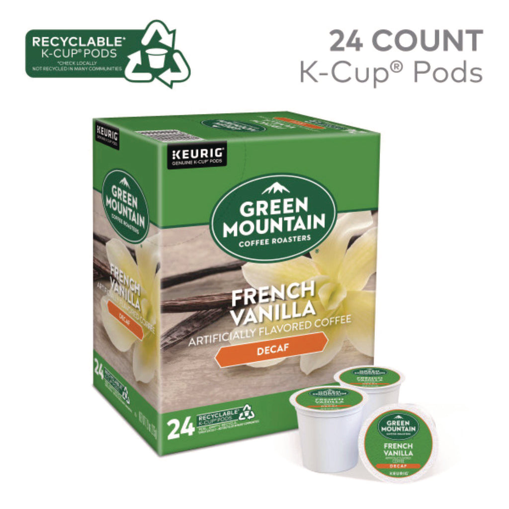 French Vanilla Decaf Coffee K-Cups, 24/Box
