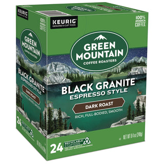 Black Granite Espresso Style K-Cups, 24/Box