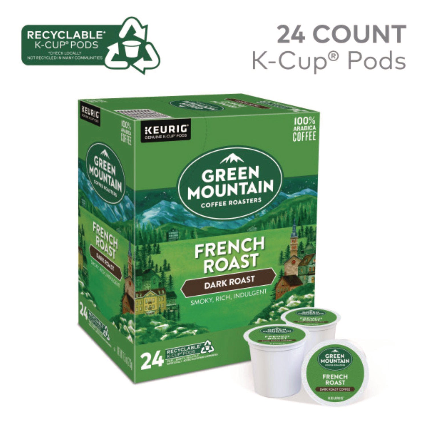 French Roast Coffee K-Cups, 96/Carton