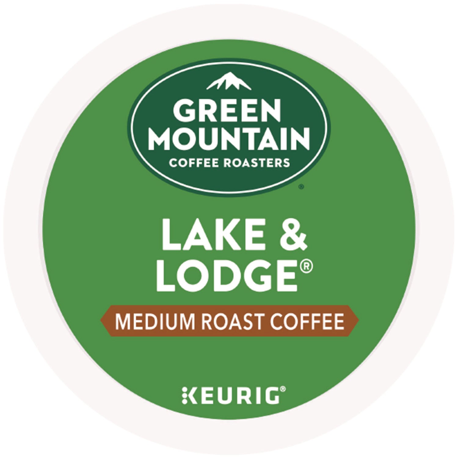 Lake and Lodge Coffee K-Cups, Medium Roast, 24/Box