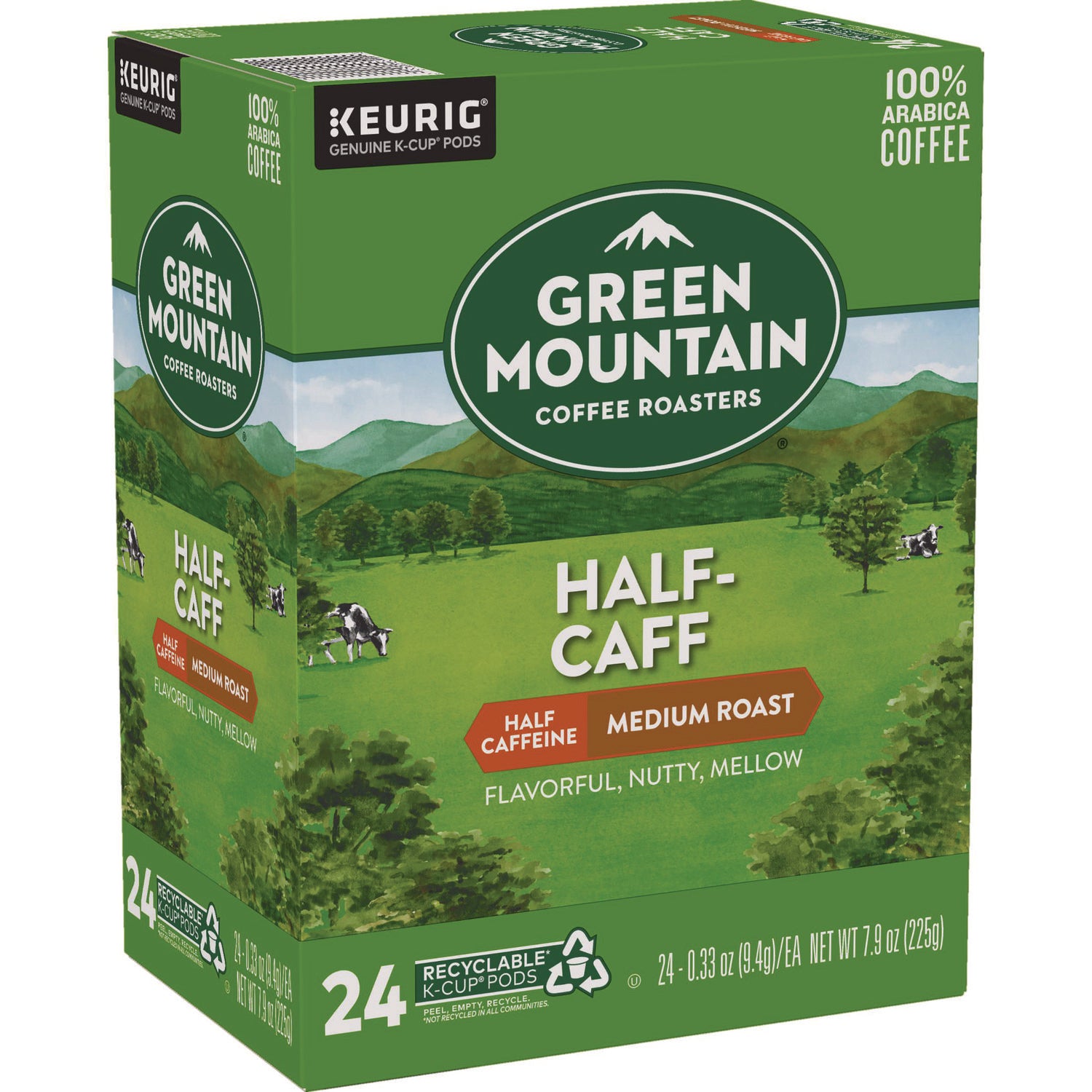 Half-Caff Coffee K-Cups, 96/Carton