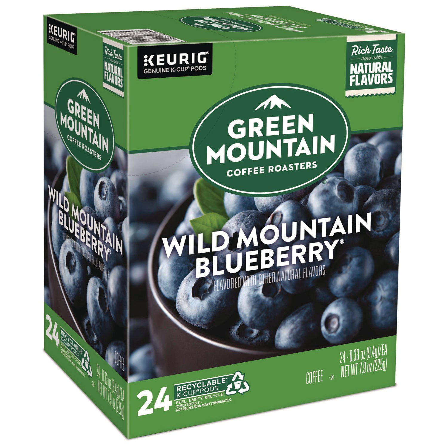 Fair Trade Wild Mountain Blueberry Coffee K-Cups, 96/Carton