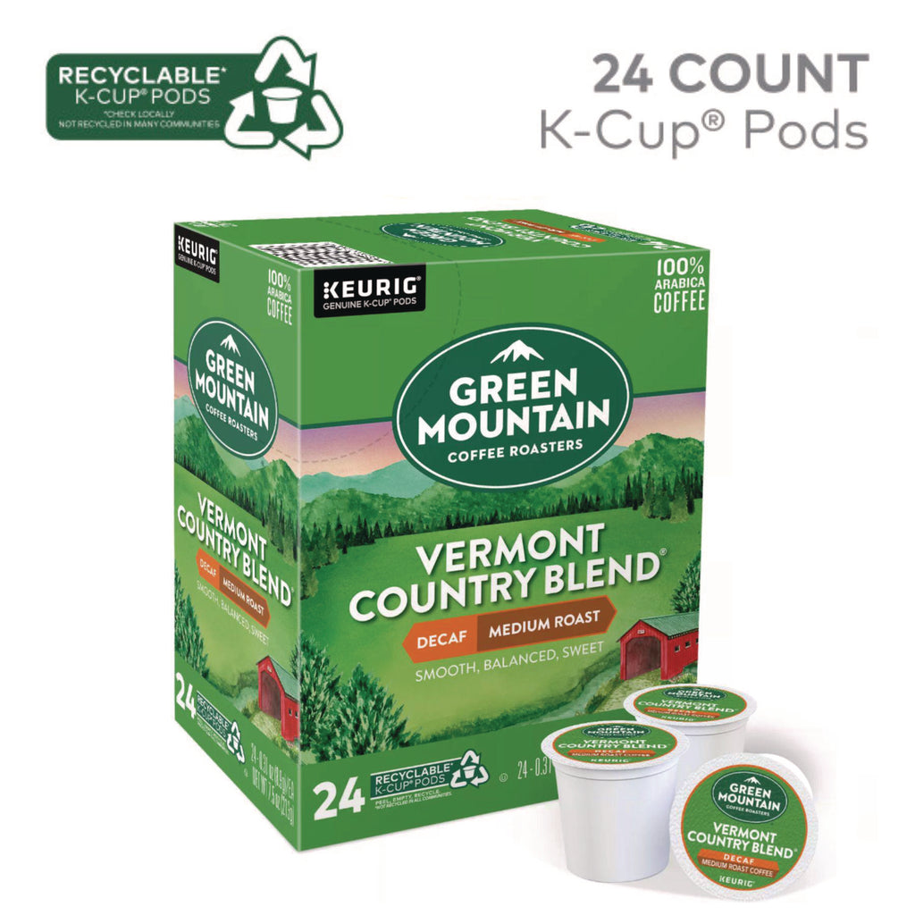 Vermont Country Blend Decaf Coffee K-Cups, 24/Box