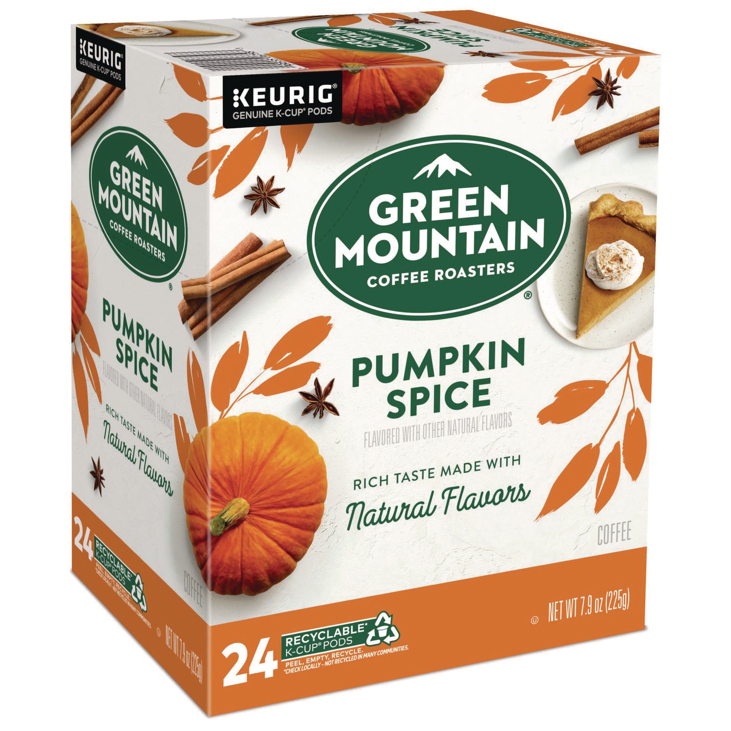 Fair Trade Certified Pumpkin Spice Flavored Coffee K-Cups, 24/Box