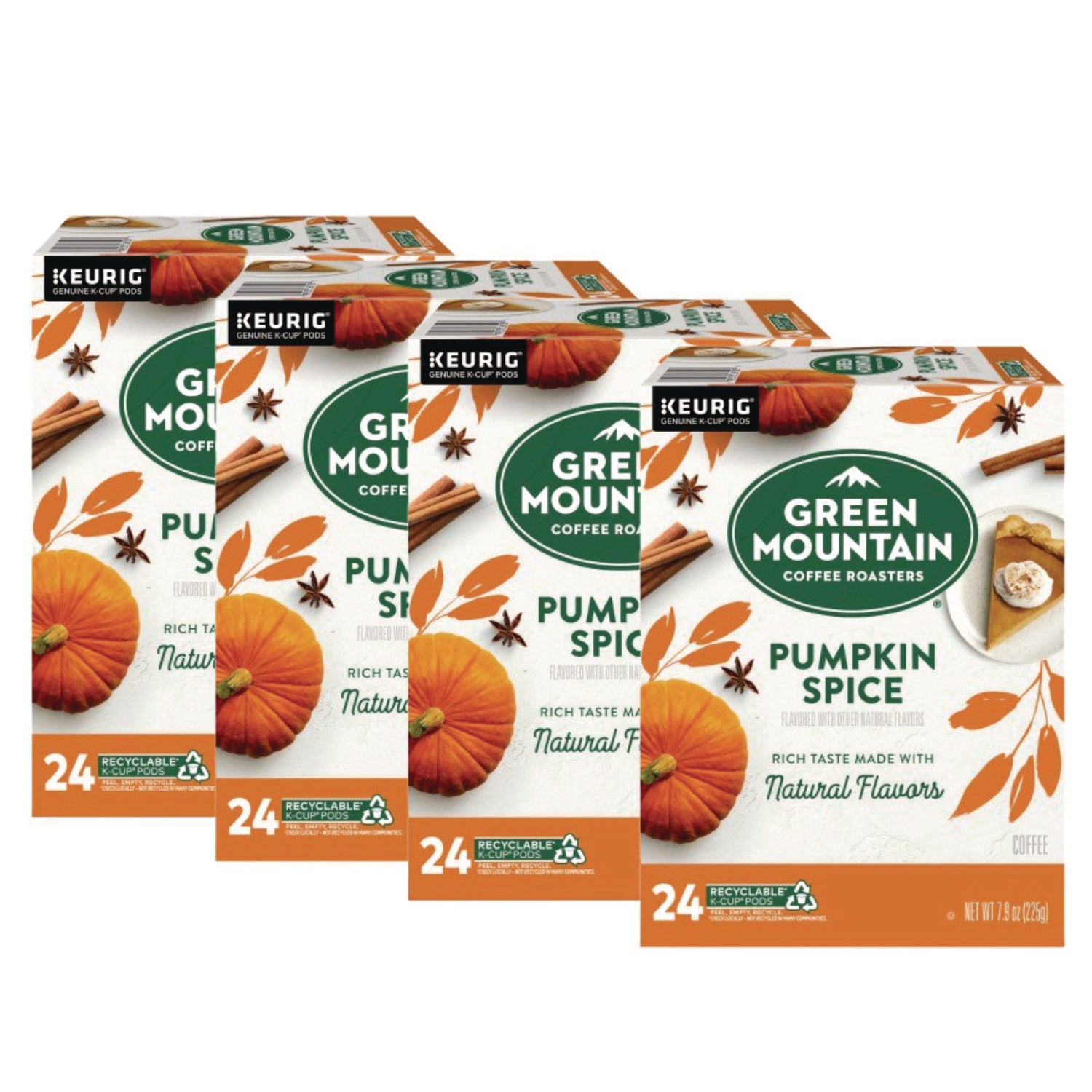 Fair Trade Certified Pumpkin Spice Flavored Coffee K-Cups, 96/Carton