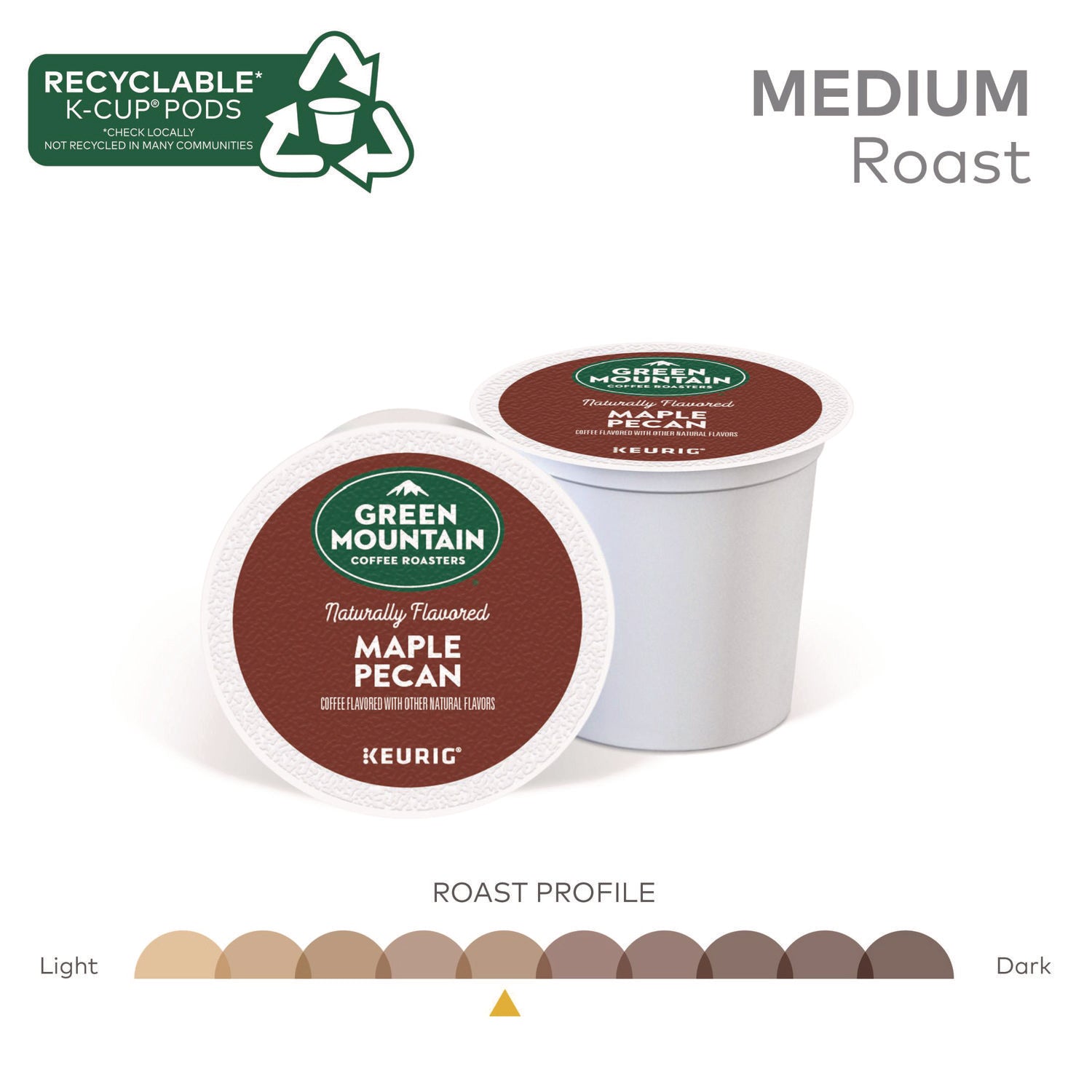 K-Cup Pods, Maple Pecan, 24/Box