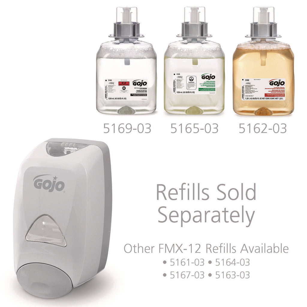FMX-12 Soap Dispenser, 1,250 mL, 6.12 x 5.13 x 10.5, Gray/White