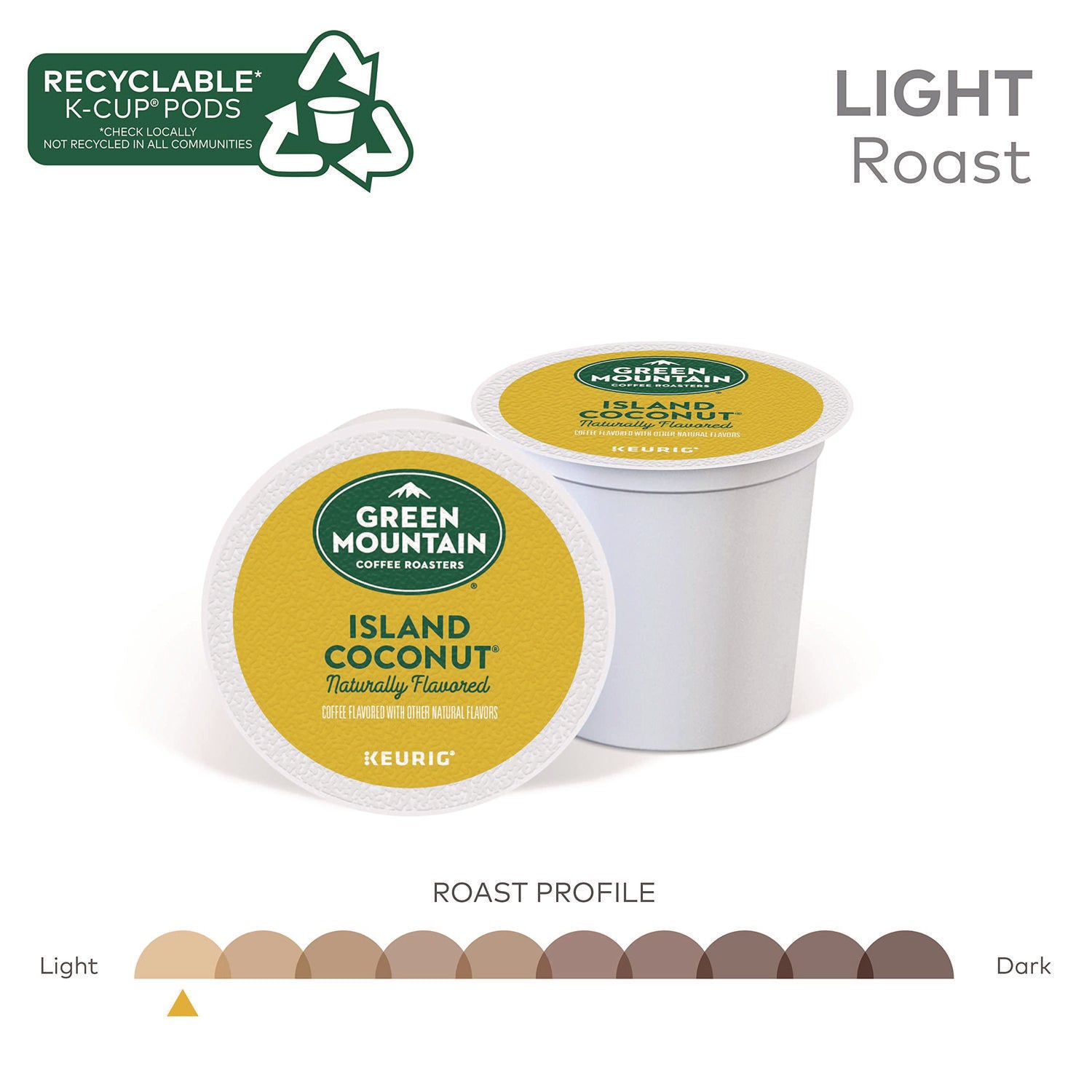 Green Mountain Coffee Roasters K-Cup Island Coconut Coffee