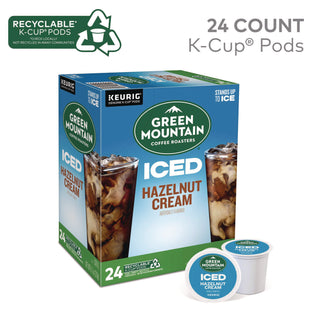 Hazelnut Cream Brew Over Ice Coffee K-Cups, 24/Box
