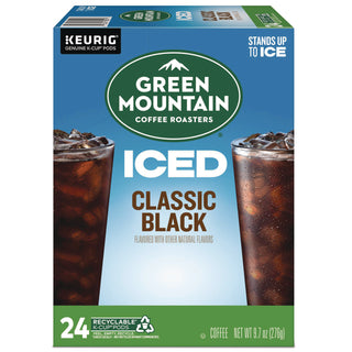 Classic Black Brew Over Ice Coffee K-Cups, 24/Box