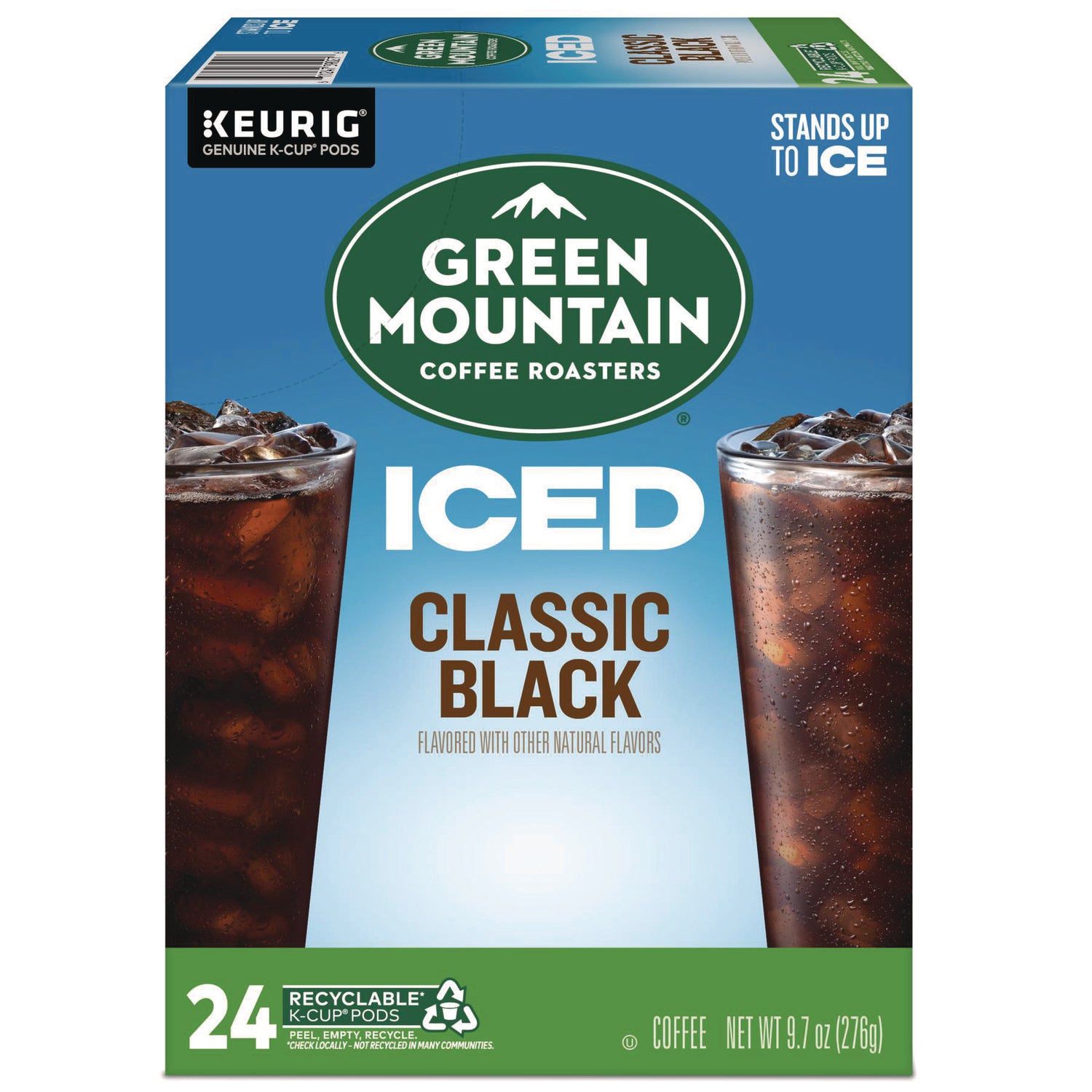 Classic Black Brew Over Ice Coffee K-Cups, 24/Box