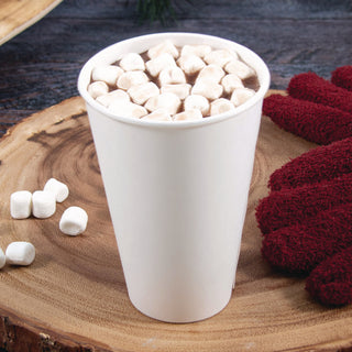 Thermoguard Insulated Paper Hot Cups, 16 oz, White Sustainable Forest Print, 30/Pack
