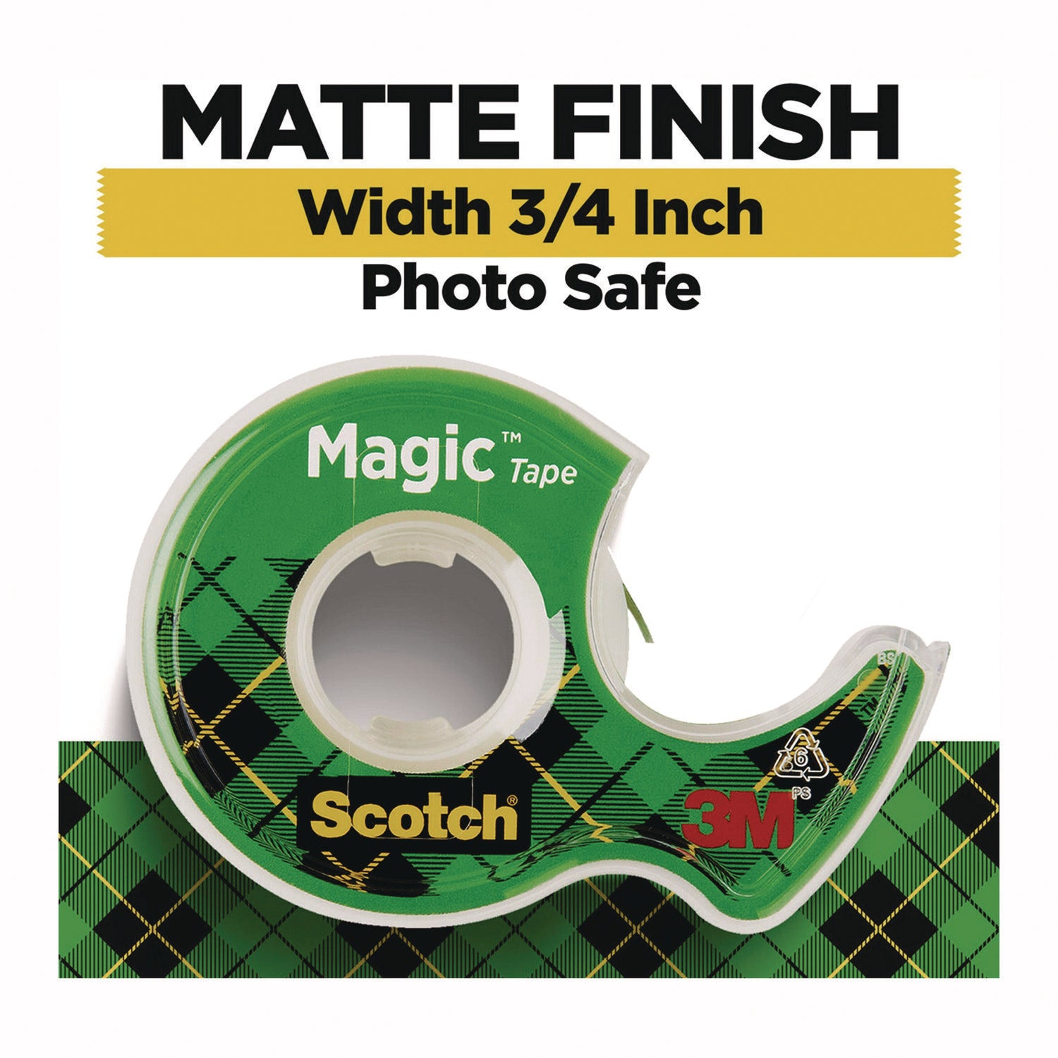 Tape,3/4"X600", 2/Pk