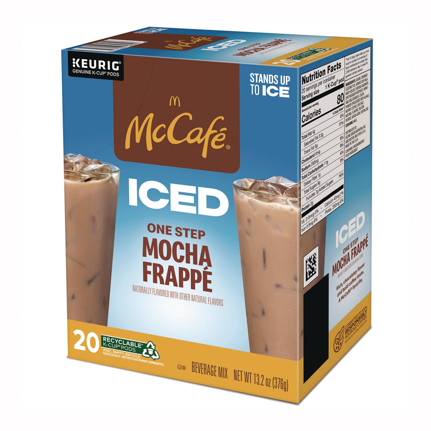 McCafe K-Cup Iced One-Step Mocha Frappe - Compatible with Keurig Brewer - Medium - 24 / Box