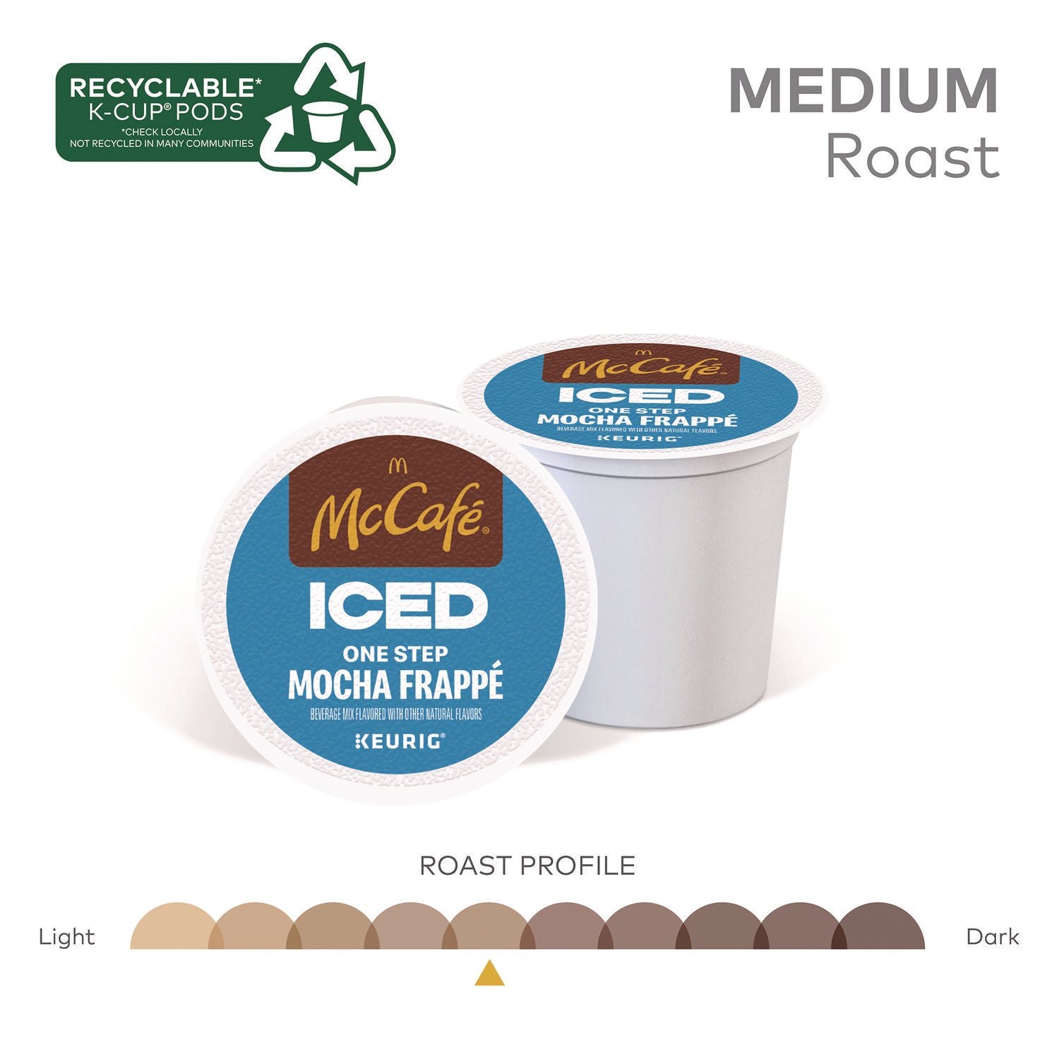 McCafe K-Cup Iced One-Step Mocha Frappe - Compatible with Keurig Brewer - Medium - 24 / Box