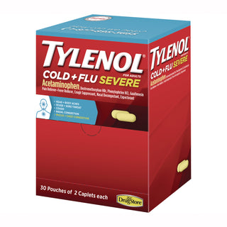 Tylenol Cold & Flu Severe Single-Dose Packets - For Tylenol Cold, Flu, Fever, Body Ache, Pain, Headache, Sore Throat, Nasal Congestion, Cough - 30 / BoxPacket