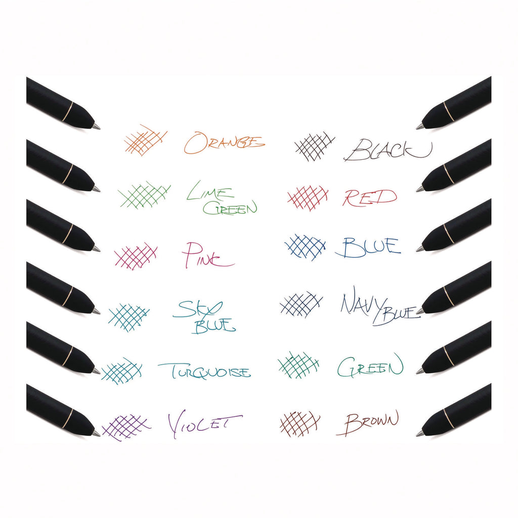 EnerGel Kuro Liquid Gel Retractable Pens - 0.7 mm Pen Point Size - Retractable - Assorted Liquid Gel Ink Ink - Rubberized Barrel - 12 / Pack