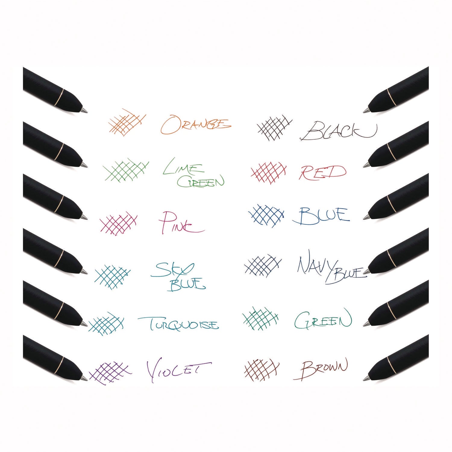 EnerGel Kuro Liquid Gel Retractable Pens - 0.7 mm Pen Point Size - Retractable - Assorted Liquid Gel Ink Ink - Rubberized Barrel - 12 / Pack