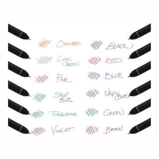 EnerGel Kuro Liquid Gel Retractable Pens - 0.7 mm Pen Point Size - Retractable - Assorted Liquid Gel Ink Ink - Rubberized Barrel - 12 / Pack