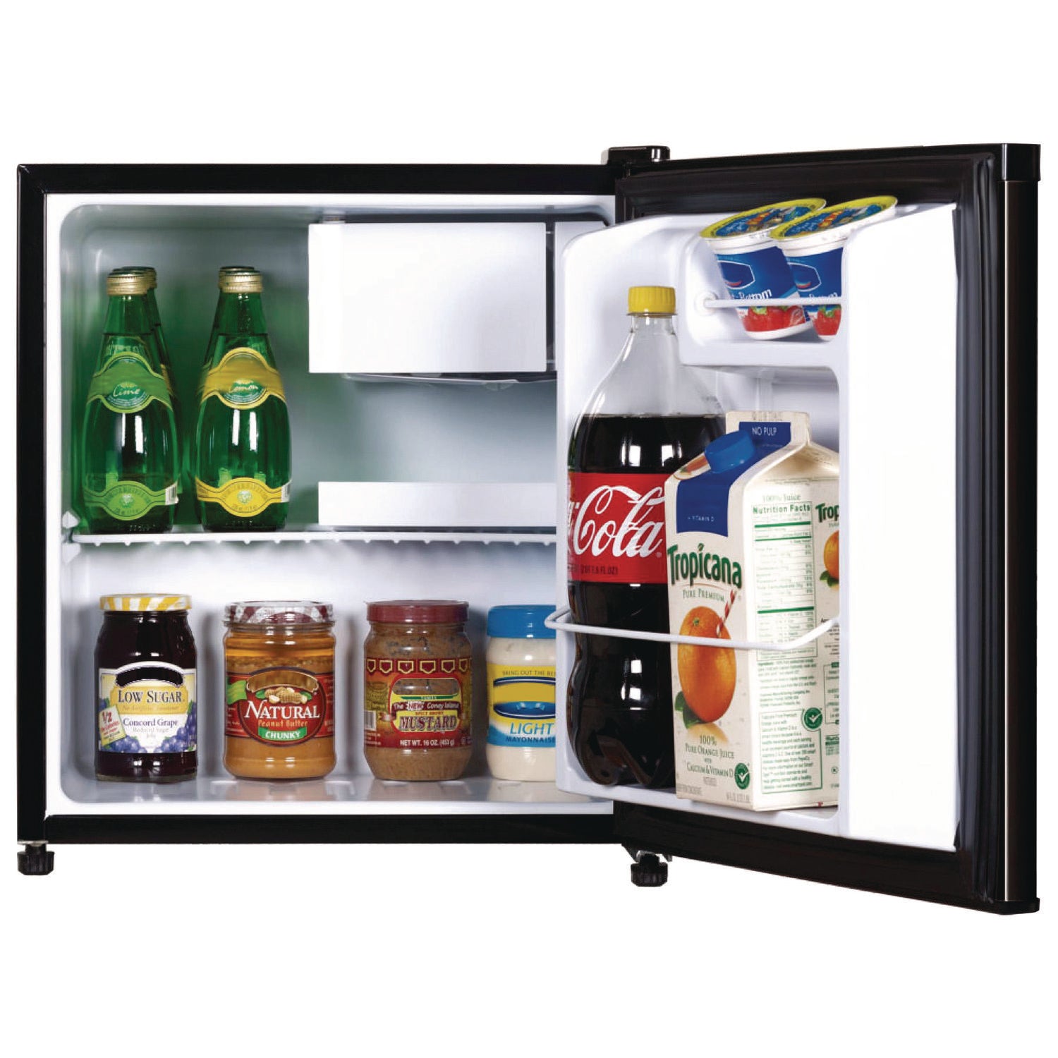 1.7 Cubic Ft. Compact Refrigerator with Chiller Compartment, Black