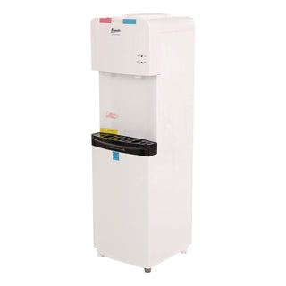 Hot and Cold Water Stand Up Dispenser, 3-5 gal, 11 x 12 x 36, White