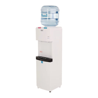 Hot and Cold Water Stand Up Dispenser, 3-5 gal, 11 x 12 x 36, White