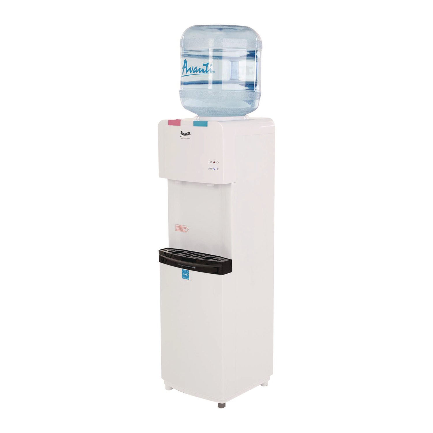 Hot and Cold Water Stand Up Dispenser, 3-5 gal, 11 x 12 x 36, White