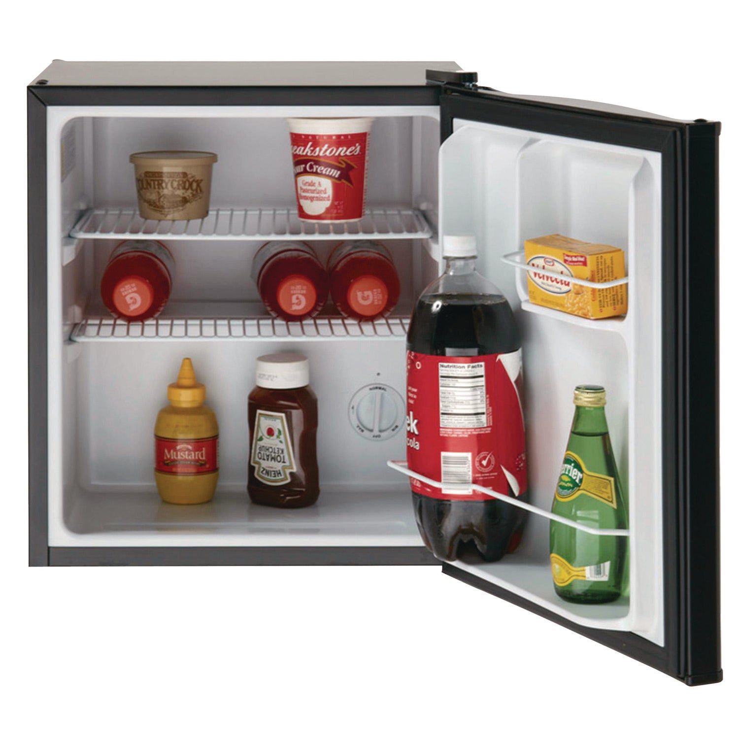 1.7 Cu. Ft. All Refrigerator, Stainless Steel/Black
