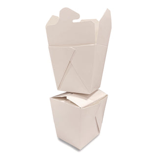 Food Pail, 32 oz, 4 x 3.69 x 4.55, White, Paper, 400/Carton
