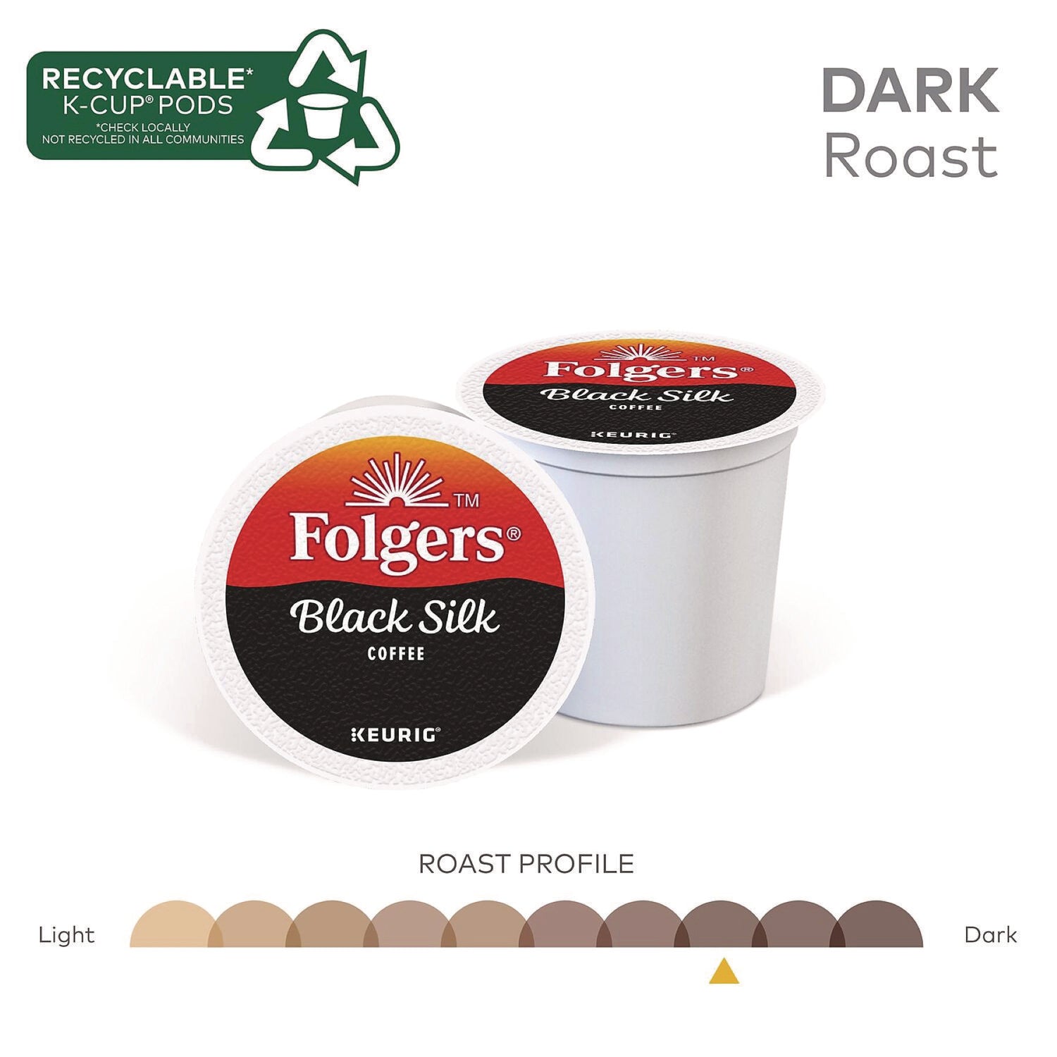 Gourmet Selections Black Silk Coffee K-Cups, 24/Box