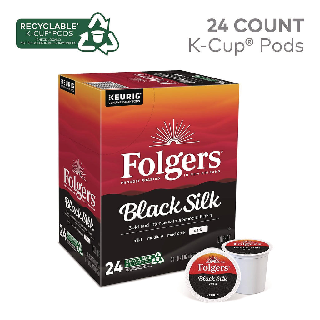 Gourmet Selections Black Silk Coffee K-Cups, 24/Box