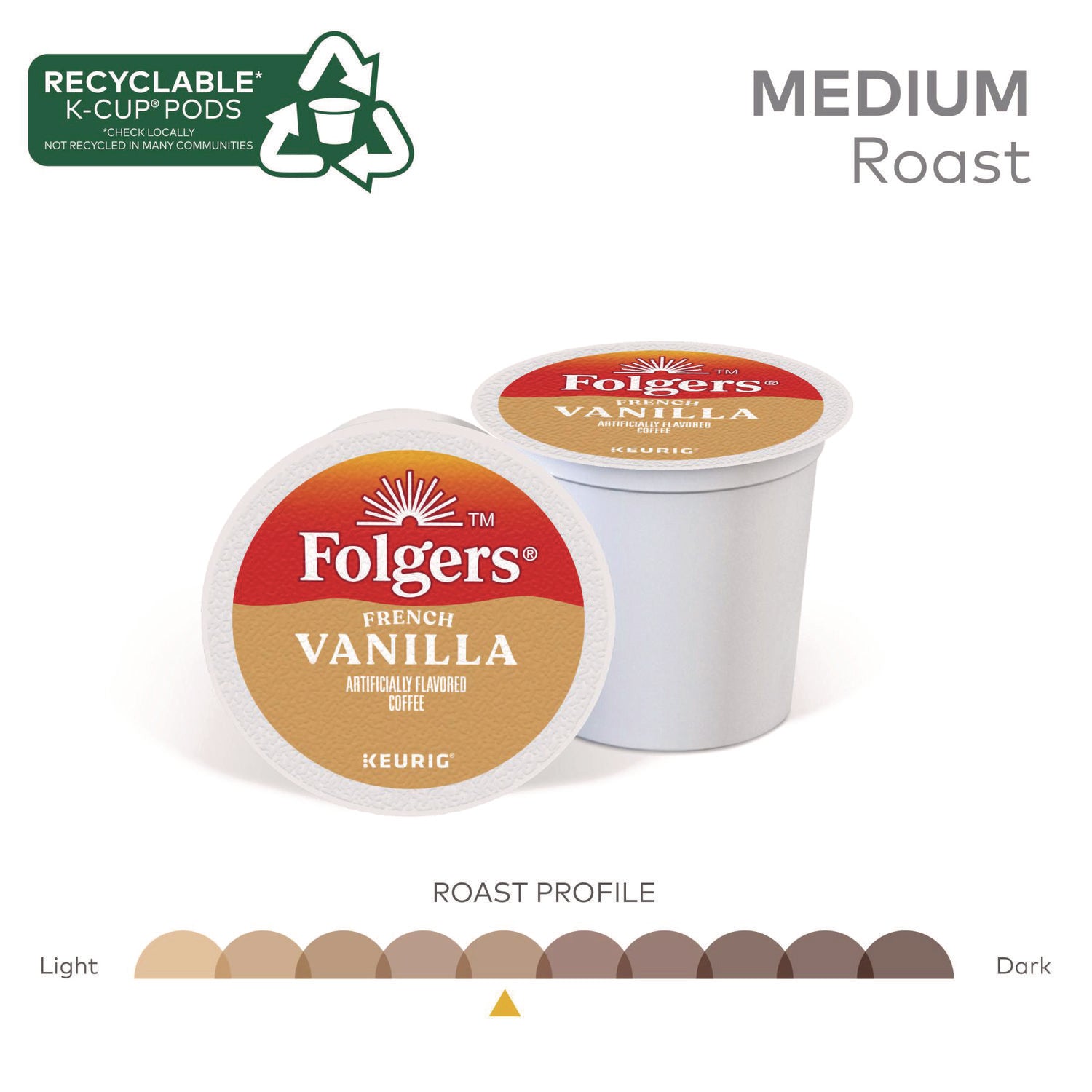 French Vanilla Coffee K-Cups, 24/Box