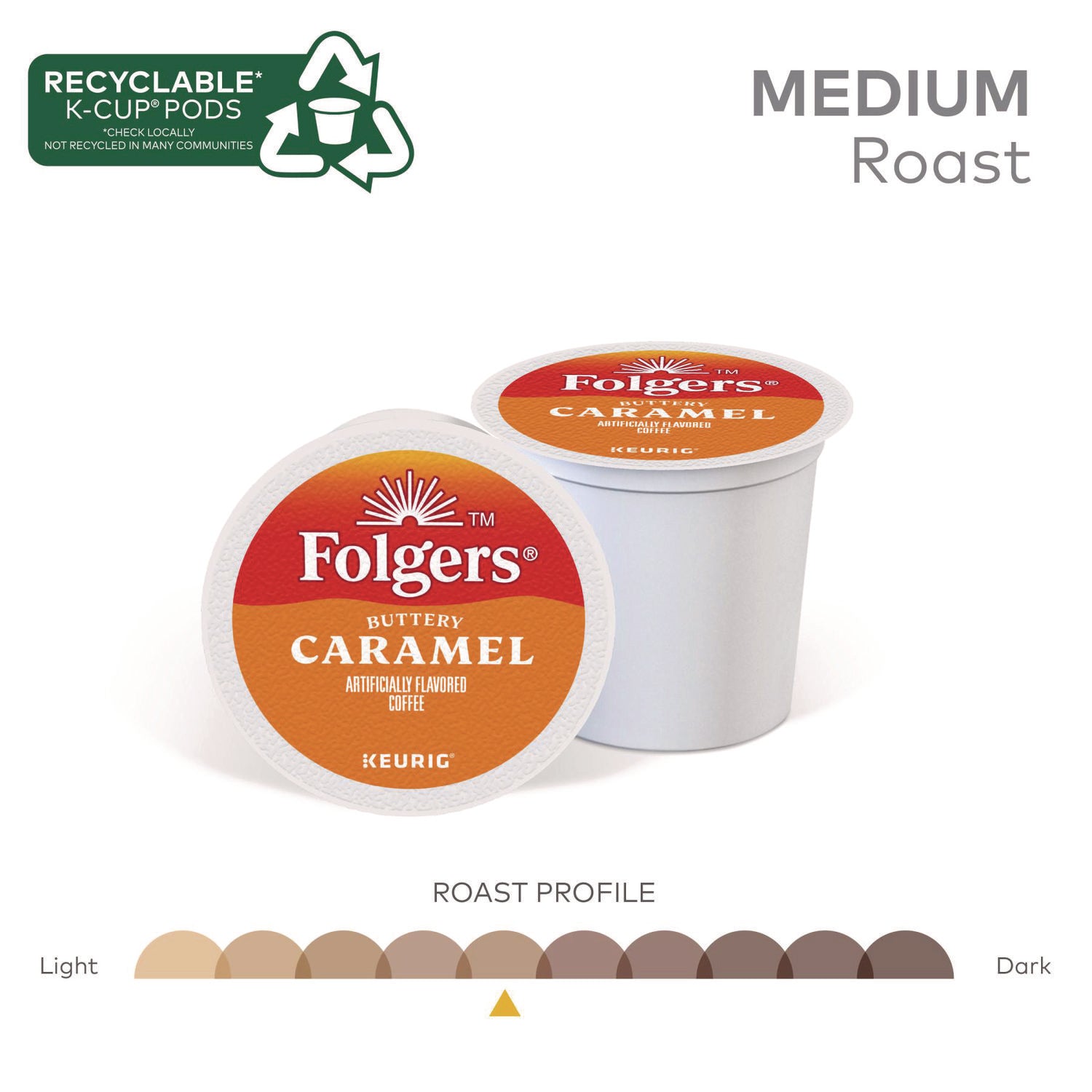 Buttery Caramel Coffee K-Cups, 24/Box