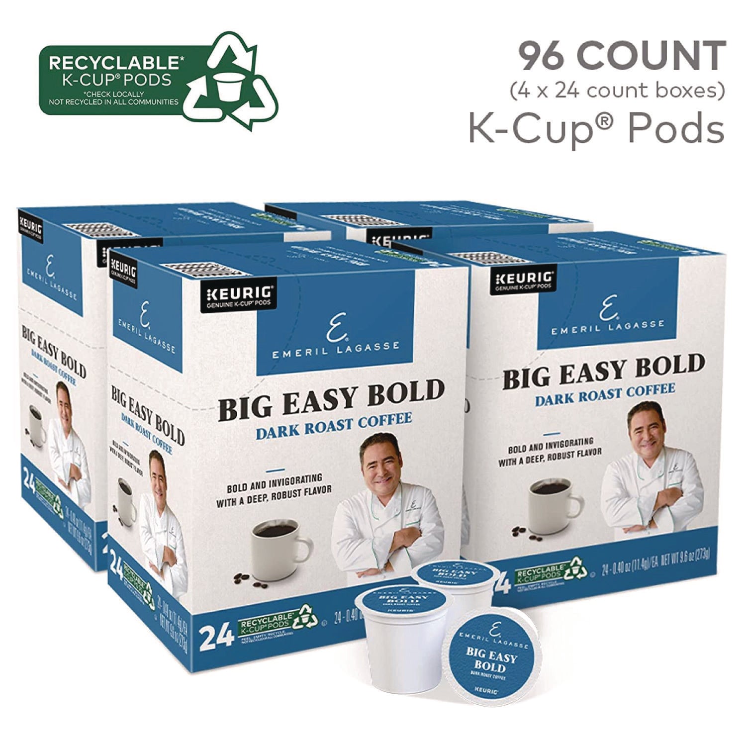 Big Easy Bold Coffee K-Cups, 96/Carton