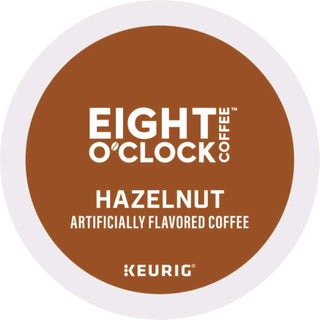 Eight O'Clock K-Cup Hazelnut Coffee - Compatible with Keurig K-Cup Brewer - Medium - 24 K-Cup - 24 / Box