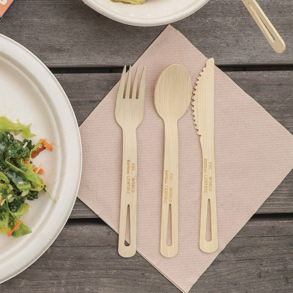 Bamboo Cutlery, Fork, 6.7", Natural, 2,000/Carton