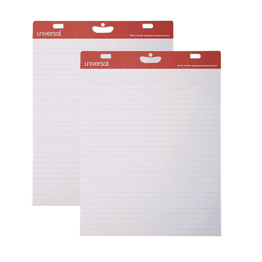 Renewable Resource Sugarcane Based Easel Pads, Presentation Format (1" Rule), 27 x 34, White, 50 Sheets, 2/Carton