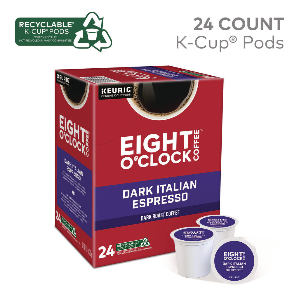 Dark Italian Espresso Coffee K-Cups, 24/Box