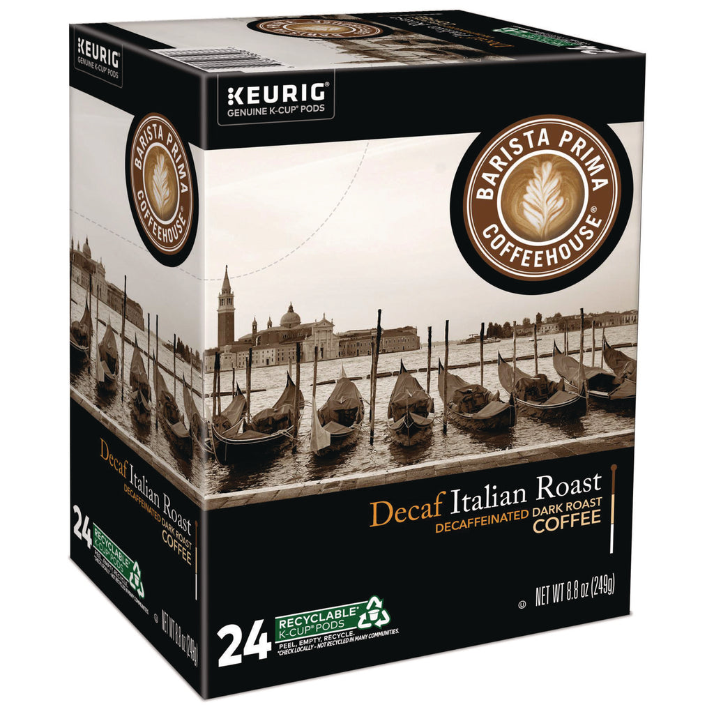 Decaf Italian Roast Coffee K-Cups, 24/Box