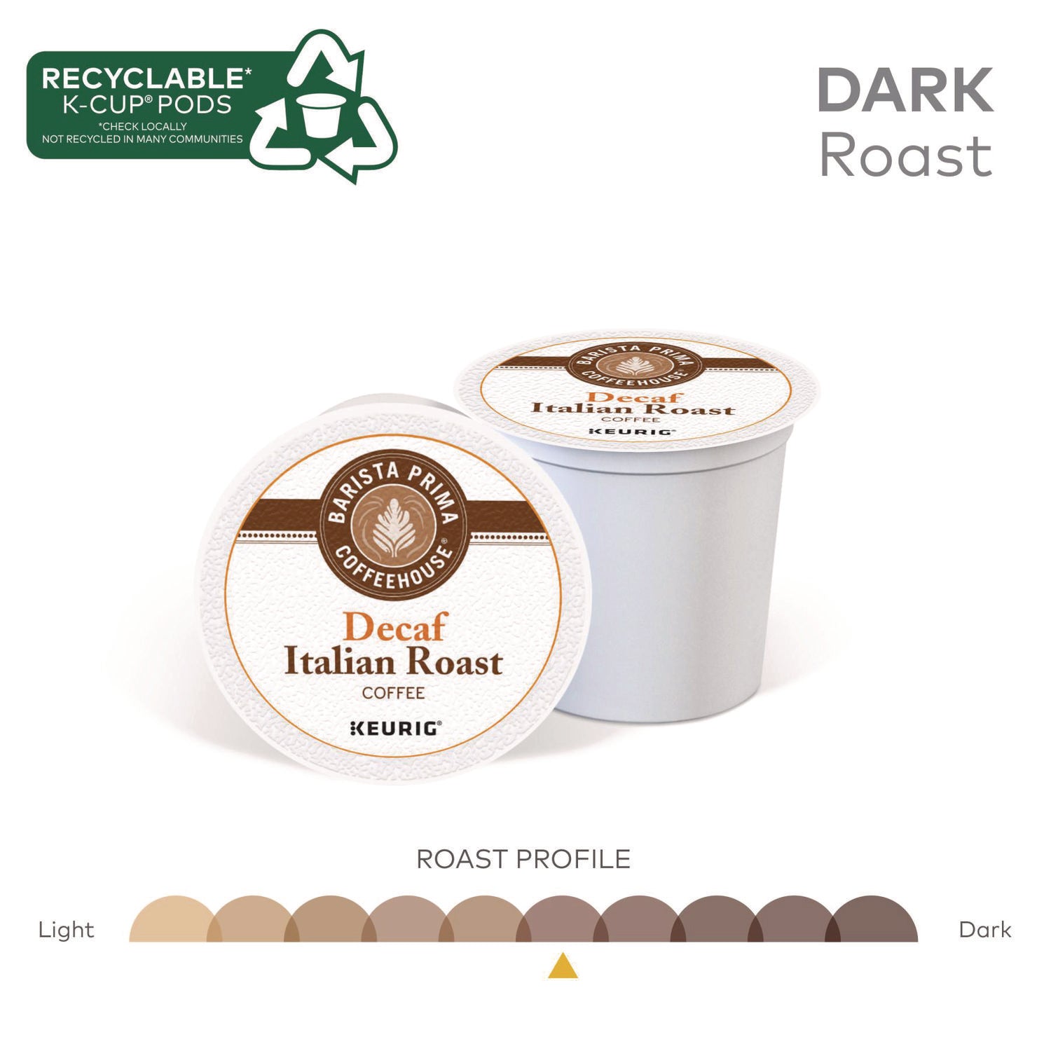 Decaf Italian Roast Coffee K-Cups, 24/Box