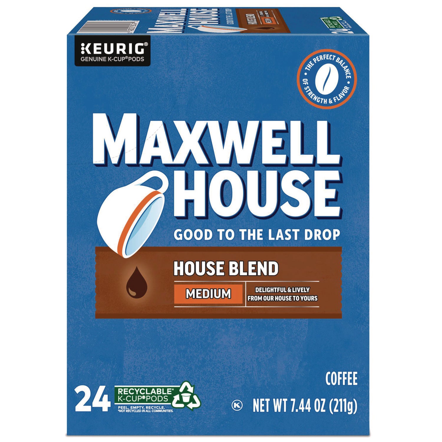 House Blend Coffee K-Cups, 24/Box